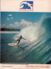 Pipeline Surfboards Print Ad Ephemera Wall Art Decor Surfer Gerry Lopez