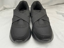 Ladies Shoes Black Comfort Walking Sport Slip Ons Womens Flats Size 6 Uk