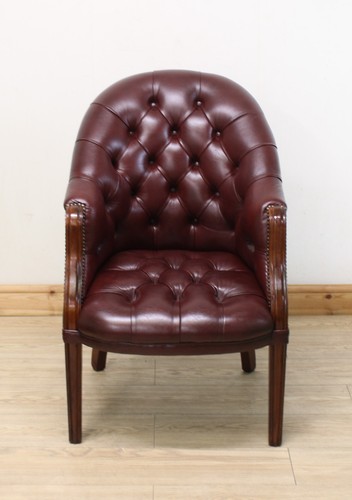 Maroon leather static captains - leather,