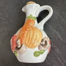 Vintage Rayware Design Ceramic 3D Vegetable Country Kitchen Oil Vinegar Pourer 