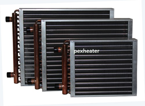 Finned coil water air heat - finned,