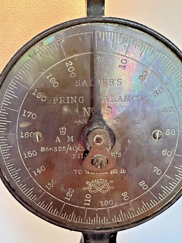 Vintage salter hanging scales - vintage,