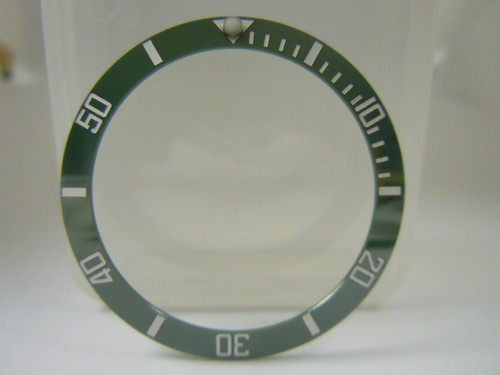 Green ceramic bezel - green,