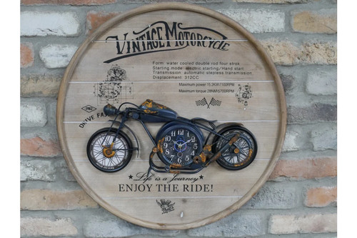 Motorbike clock - motorbike,
