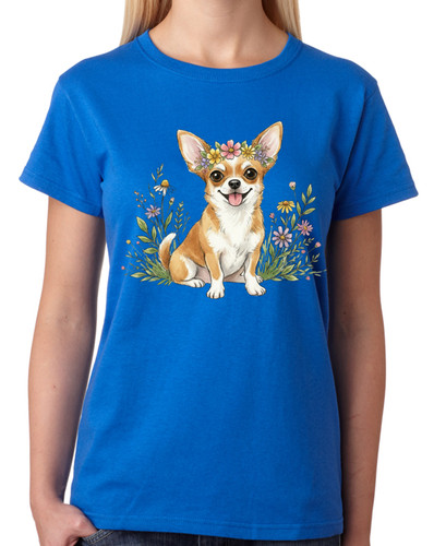 Floral chihuahua dog - floral,