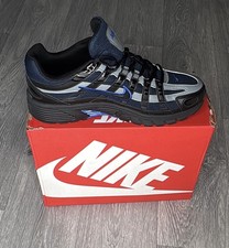 Nike P-6000 Men’s Black Obsidian Blue Trainers Brand New ✅