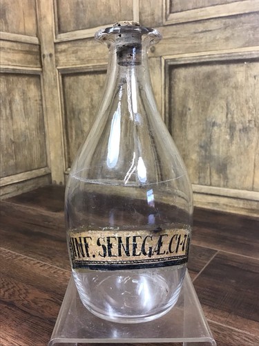Antique clear glass apothecary - antique,