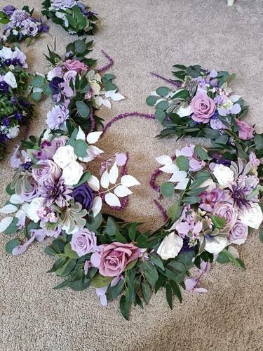 Pink purple artificial flower - pink,