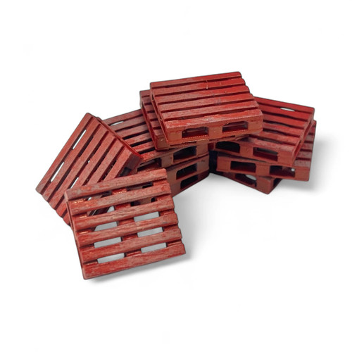 Shipping pallets red - shipping,