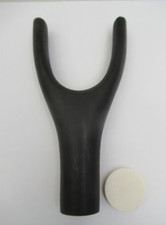 BUFFALO HORN THUMB STICK HANDLE WIDE PRONG TOP & BONE SPACER FOR STICK MAKING