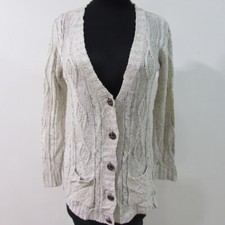 YD Womens Wool Blend V Neck Cardigan Chest 36/38 UK Size 8/10 REF (Y01551)
