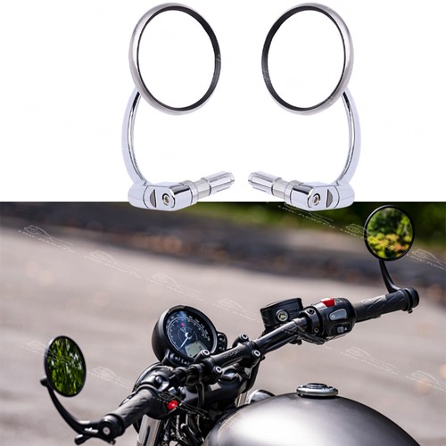 Chrome hollow bar end - 2x, 7/8"