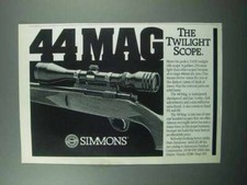 1989 Simmons 44 Mag Scope Ad -