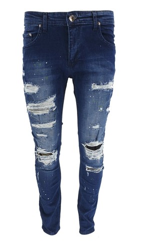 Men jeans patchwork paint - men,