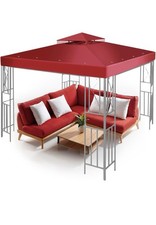 Garden Pavilion Gazebo Replacement Top Fabric Roof Canopy Shelter