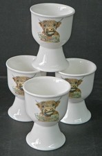 Highland cow egg cups eggcup