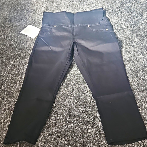 Avon black cropped jeggings - black,