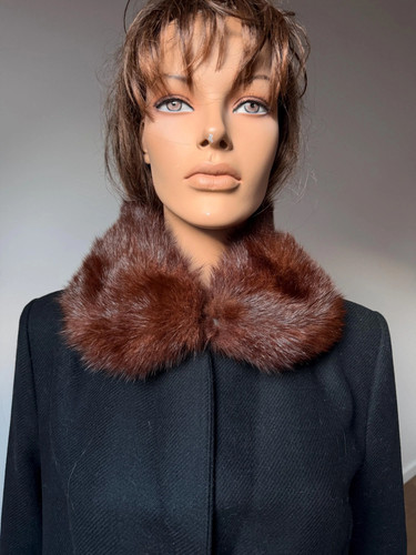 Vintage reddish marmot fur - reddish,