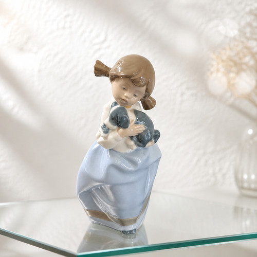 Vintage lladro girl blue - lladro,