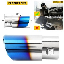 Exhaust Muffler Tail Pipe Stainless Steel For Land Range Rover Sport 1.4-2.5" UK