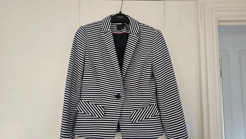 Ladies blue striped - blue, jacket