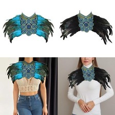 Artificial Feather Shrug Shawl
