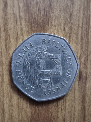 1990 50p coin - 50p, bailiwick