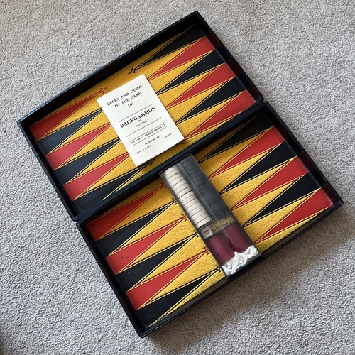 Backgammon set vintage new - backgammon,