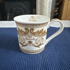 Harrods Coffee Mug Gold Grey
