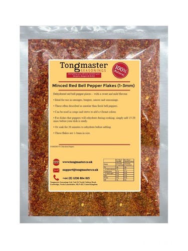 Minced red bell - red, pepper
