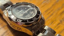 Used Invicta Ladies Pro Diver Watch. Silver. Black dial. 8939