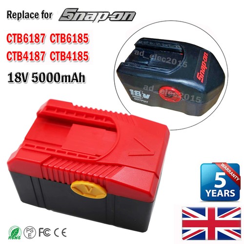 For snap 18v battery 5ah - on,