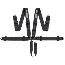 Sparco 5 Point Sport H-5 Latch & Link Off Road Racing Harness In Black