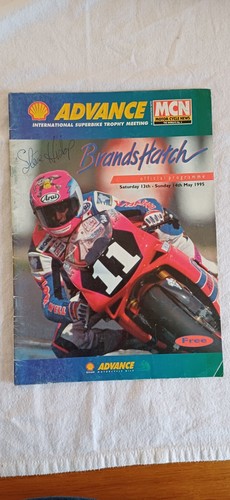 Steve hislop signed program - hislop,