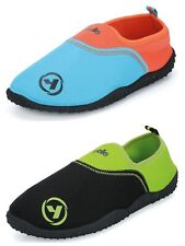 BOYS AQUA BEACH SURF WET WATER SOCKS SHOES SWIMMING BEACH SURF POOL SIZE 13-5