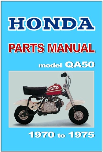 Honda parts manual qa50 1970 - qa50,