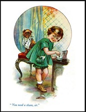 BRUSSELS GRIFFON & GIRL LOVELY