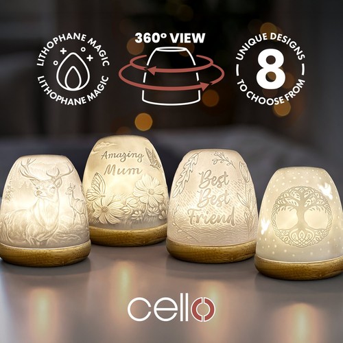 Porcelain tall tealight - tall, holder