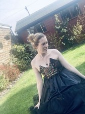 Royal Midnight Steampunk Wedding Dress