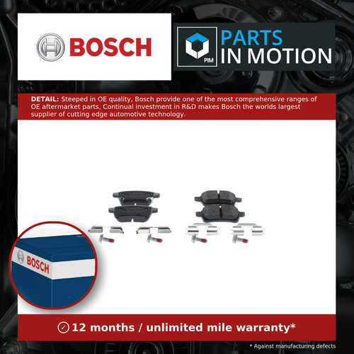 Brake pads set rear 0986494747 - pads,