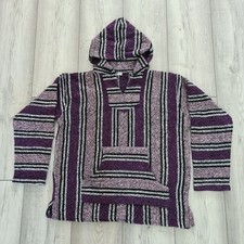 Mexican Hoodie Drug Rug Earthragz Baja Jerga Bohohippy Unisex Festival 38-40inch
