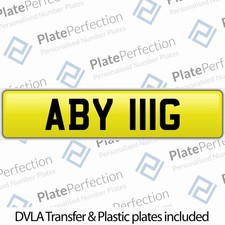 ABY 111G ABBY ABBIE ABBI ABS CHERISHED PRIVATE NUMBER PLATE DVLA REGISTRATION