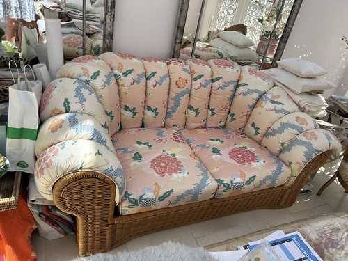 Pair two seater - pair, rattan