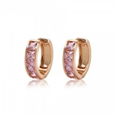 Rose Gold Plated Crystal Hoop