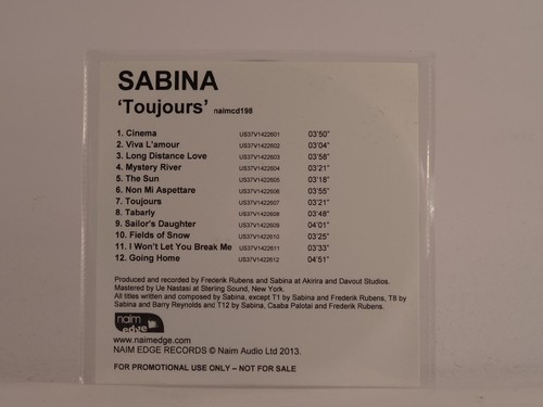Sabina toujours track - 12,