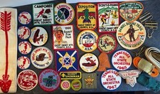  Lot of Vintage Boy Scout of America BSA Memorabilia Collectible Patches Belts 