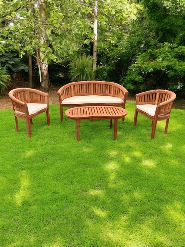 Teak banana curved - curved, garden