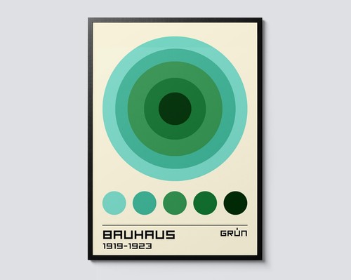 Mid century bauhaus green - mid-century,