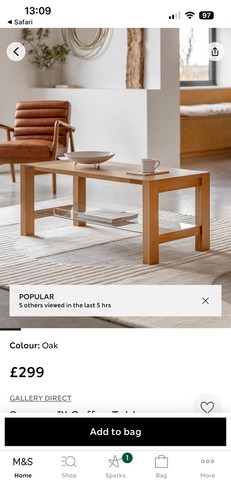 Marks spencer solid oak - marks,