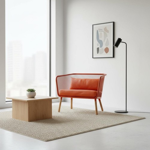 Wrought iron armchair - wrought,